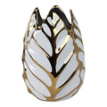 Astrohuge Stoneware Ceramic Vase with Textured Decorative Design