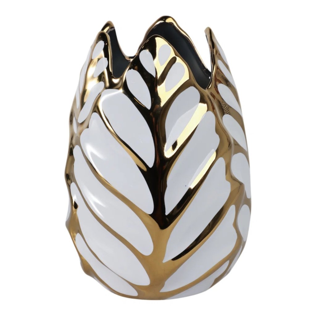 Astrohuge Stoneware Ceramic Vase with Textured Decorative Design