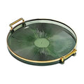 Astrohuge Decorative Vanity Tray with Handles (Countertop Organizer)
