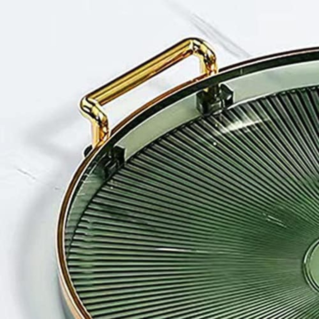 Astrohuge Decorative Vanity Tray with Handles (Countertop Organizer)